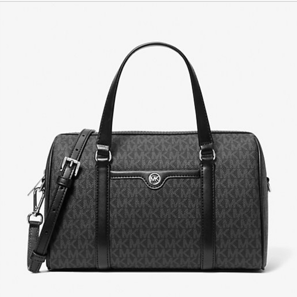 NWT Michael Kors Medium Logo Duffel Satchel